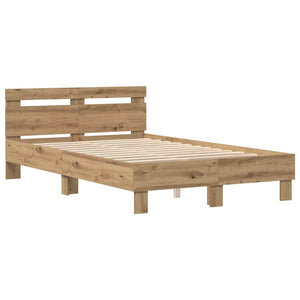 Σκελετός Κρεβατιού Artisan Oak 120 x 200 cm Επεξεργασμένο Ξύλο - Pakobazaar