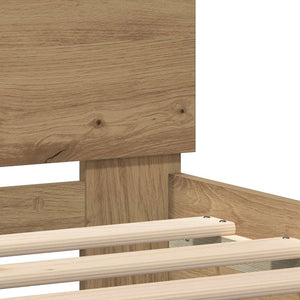 Σκελετός Κρεβατιού Artisan Oak 140 x 190 cm Επεξεργασμένο Ξύλο - Pakobazaar