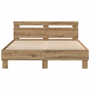 Σκελετός Κρεβατιού Artisan Oak 140 x 190 cm Επεξεργασμένο Ξύλο - Pakobazaar
