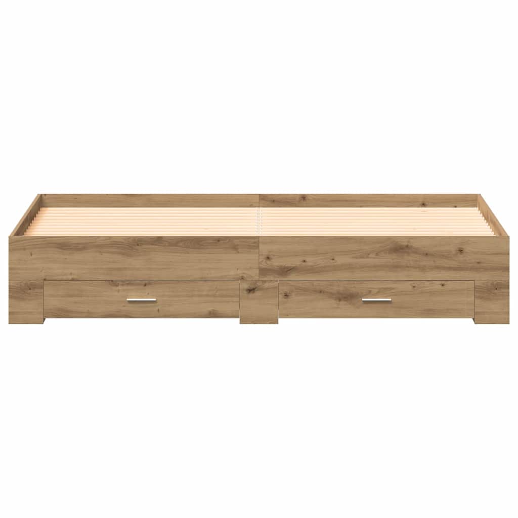 Σκελετός Κρεβατιού Artisan Oak 180 x 200 cm Επεξεργασμένο ξύλο