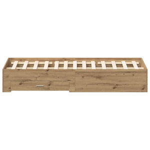 Σκελετός Κρεβατιού Artisan Oak 180 x 200 cm Επεξεργασμένο Ξύλο