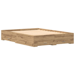 Σκελετός Κρεβατιού Artisan Oak 160 x 200 cm Επεξεργασμένο ξύλο - Pakobazaar