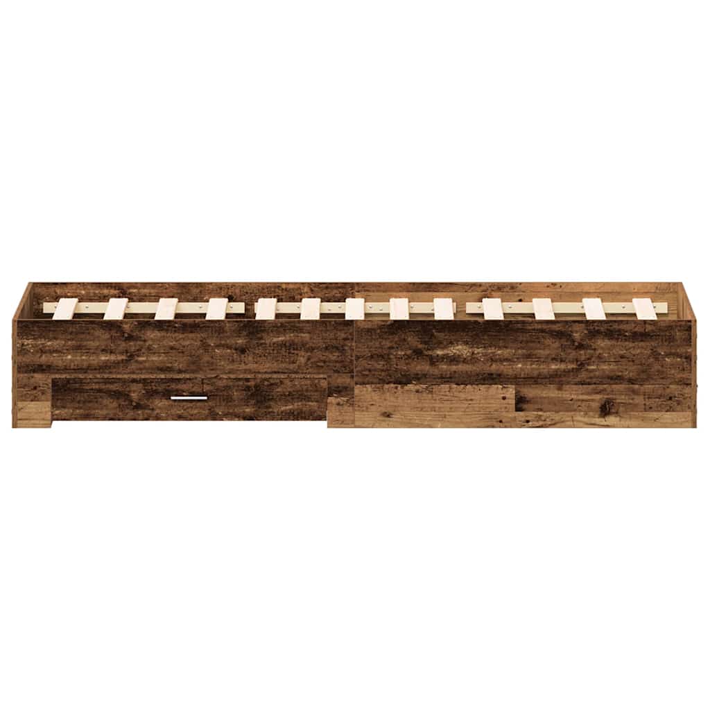 Σκελετός Κρεβατιού Παλιό Ξύλο 120 x 200 cm Επεξεργασμένο ξύλο