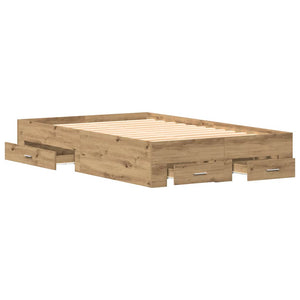 Σκελετός Κρεβατιού Artisan Oak 120 x 190 cm Επεξεργασμένο ξύλο - Pakobazaar
