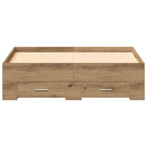 Σκελετός Κρεβατιού Artisan Oak 120 x 190 cm Επεξεργασμένο ξύλο - Pakobazaar