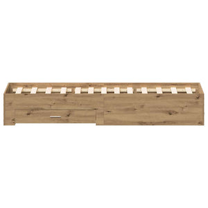 Σκελετός Κρεβατιού Artisan Oak 120 x 190 cm Επεξεργασμένο ξύλο - Pakobazaar