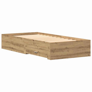 Σκελετός Κρεβατιού Artisan Oak 100 x 200 cm Επεξεργασμένο Ξύλο
