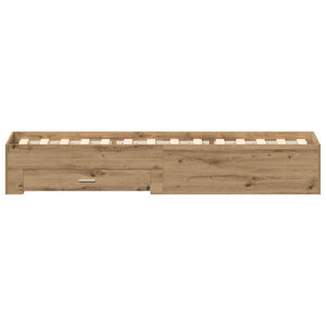 Σκελετός Κρεβατιού Artisan Oak 100 x 200 cm Επεξεργασμένο Ξύλο