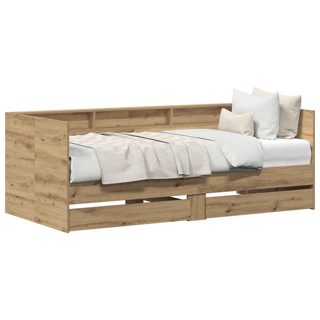 Καναπές Κρεβάτι Artisan Oak 100 x 200 cm Επεξεργασμένο ξύλο