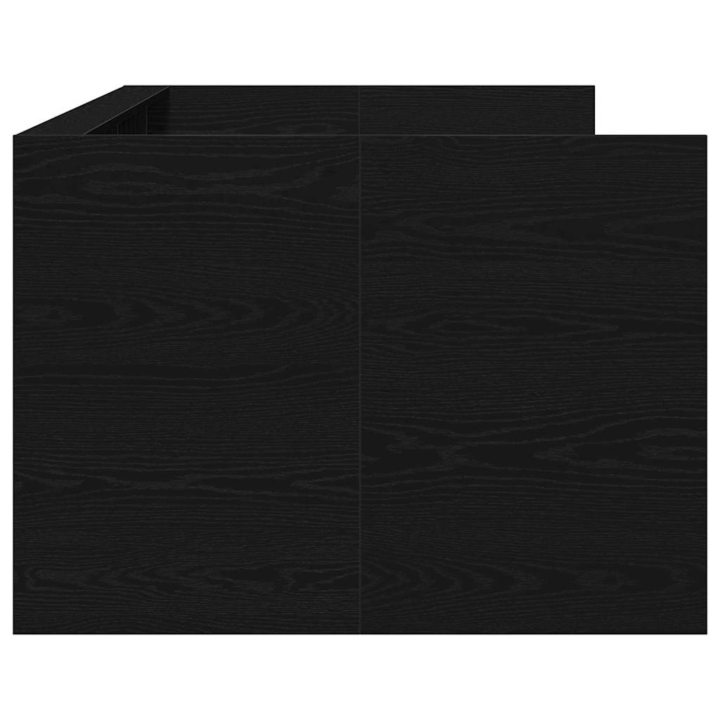 Καναπές Κρεβάτι Μαύρη Οξυά 100 x 200 cm Επεξεργασμένο ξύλο