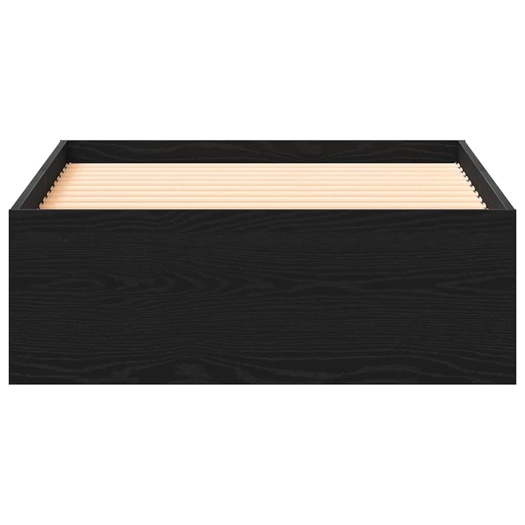 Σκελετός Κρεβατιού Μαύρη Οξυά 90 x 200 cm Επεξεργασμένο ξύλο