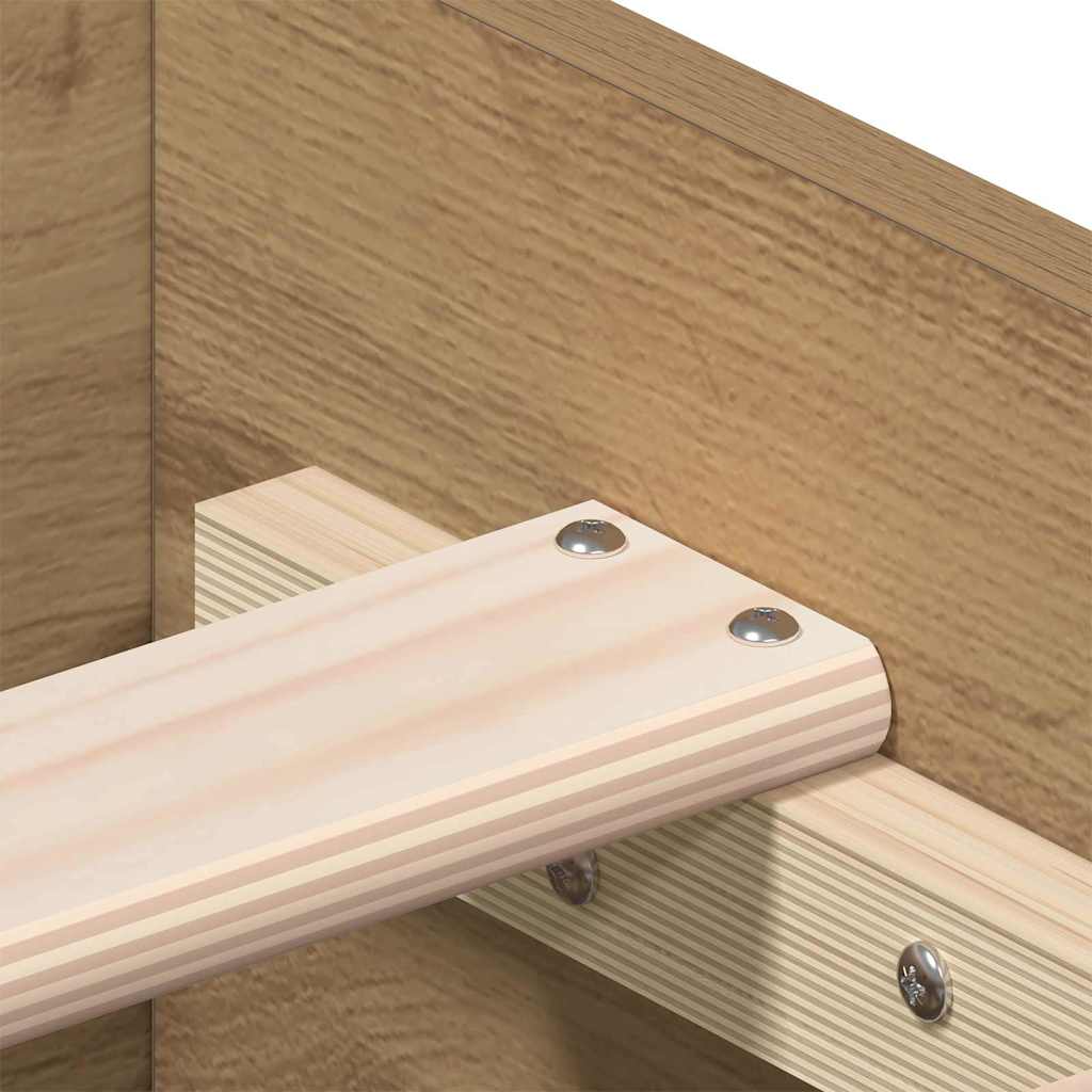 Σκελετός Κρεβατιού Artisan Oak 90 x 190 cm Επεξεργασμένο ξύλο