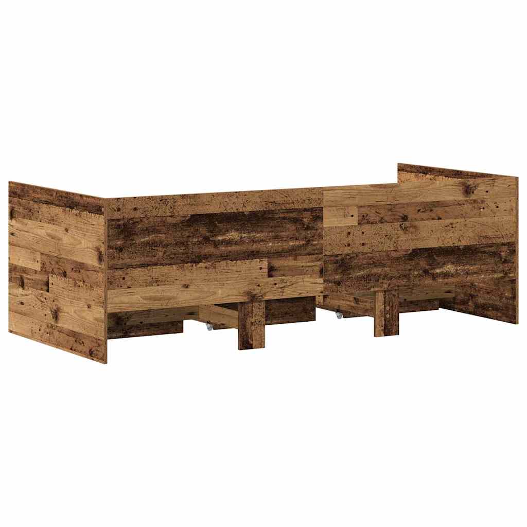 Καναπές Κρεβάτι Παλιό Ξύλο 90 x 190 cm Επεξεργασμένο ξύλο