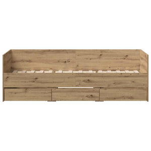 Καναπές Κρεβάτι Artisan Oak 90 x 190 cm Επεξεργασμένο ξύλο - Pakobazaar