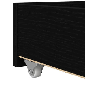 Καναπές Κρεβάτι Μαύρη Οξυά 90 x 190 cm Επεξεργασμένο Ξύλο