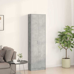 Ντουλάπι Σκυρόδεμα Γκρι 55 x 25 x 189 εκ. Επεξεργασμένο Ξύλο
