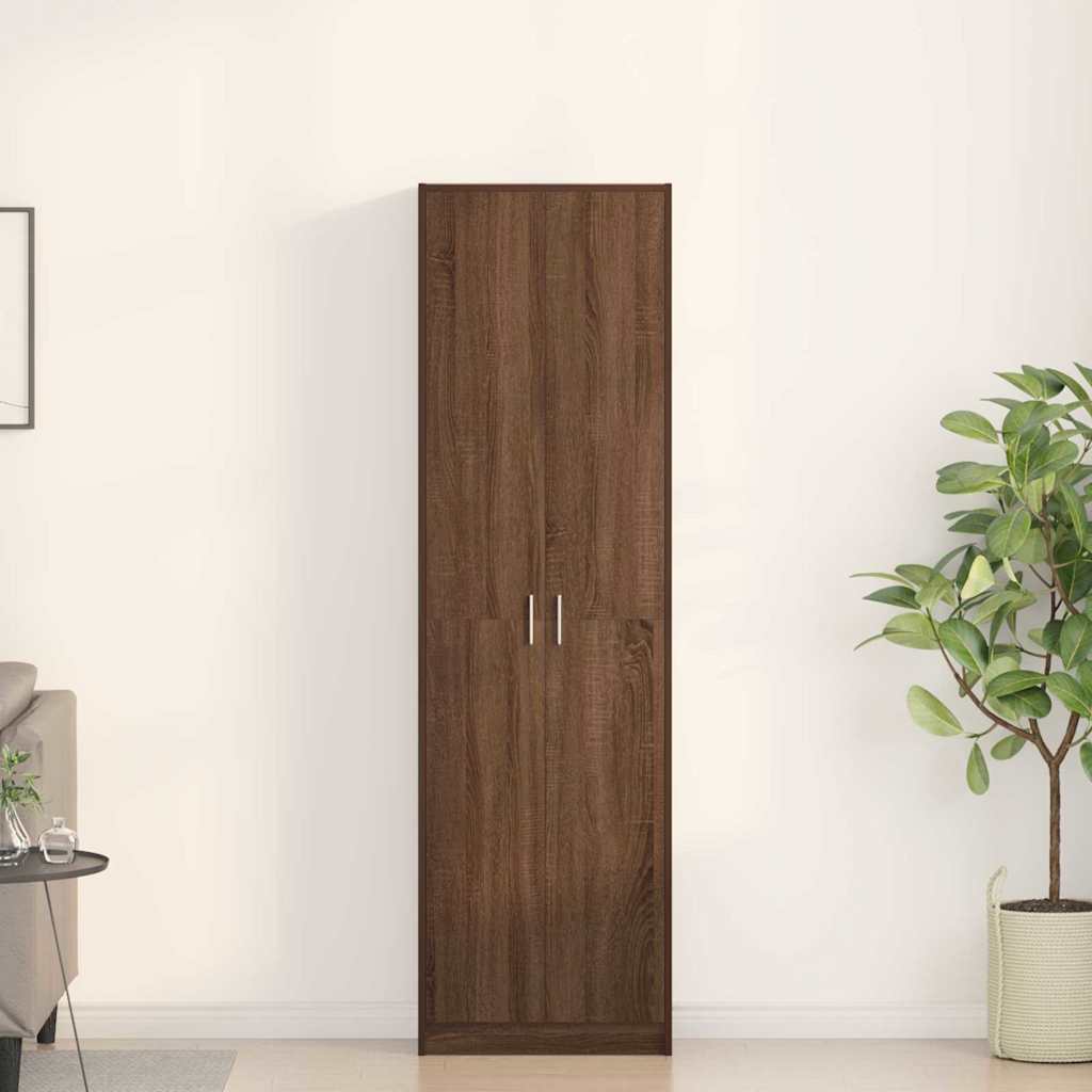Ντουλάπι Καφέ δρυς 55 x 25 x 189 εκ. Επεξεργασμένο Ξύλο - Pakobazaar