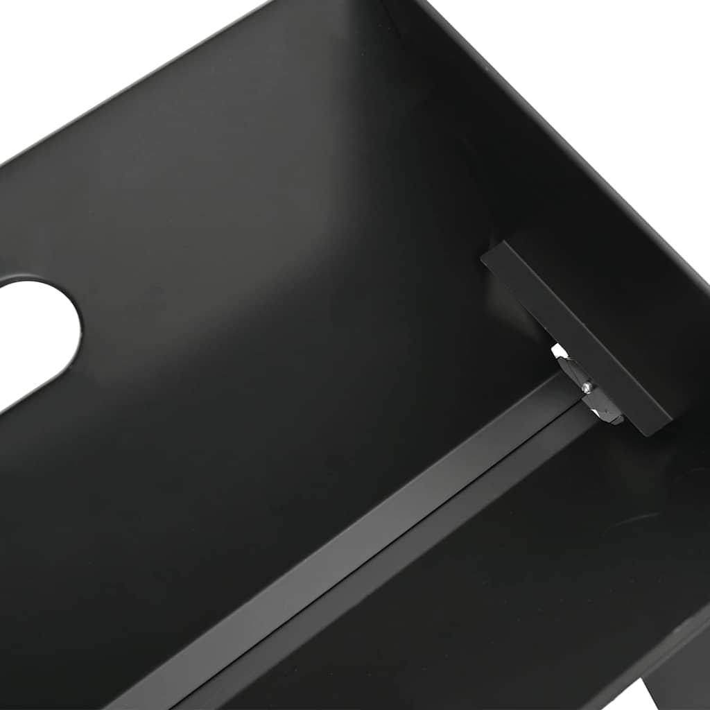 Εξωτερική ψησταριά Μαύρο 46 x 31 x 31 εκ. Ατσάλι - Pakobazaar