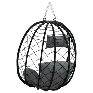 Κρεμαστή καρέκλα αυγό Ανθρακί 91,5 x 60 x 110 εκ. - Pakobazaar