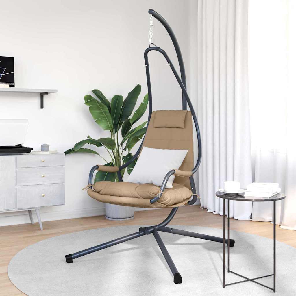 Κρεμαστή καρέκλα αυγό Taupe 94 x 107 x 196,5 εκ. Ατσάλι - Pakobazaar