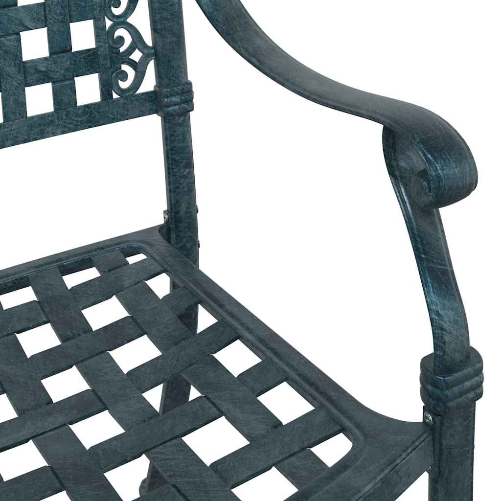 Καρέκλα Κήπου 2 pcs Πράσινο 55 x 56,5 x 91εκ Αλουμίνιο