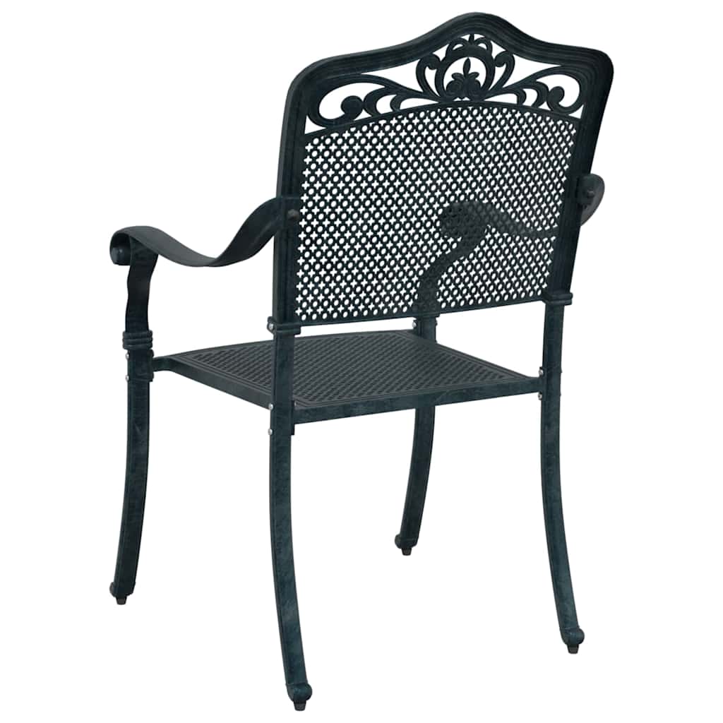 Καρέκλα Κήπου 2 pcs Πράσινο 64 x 62 x 93 εκ. Αλουμίνιο