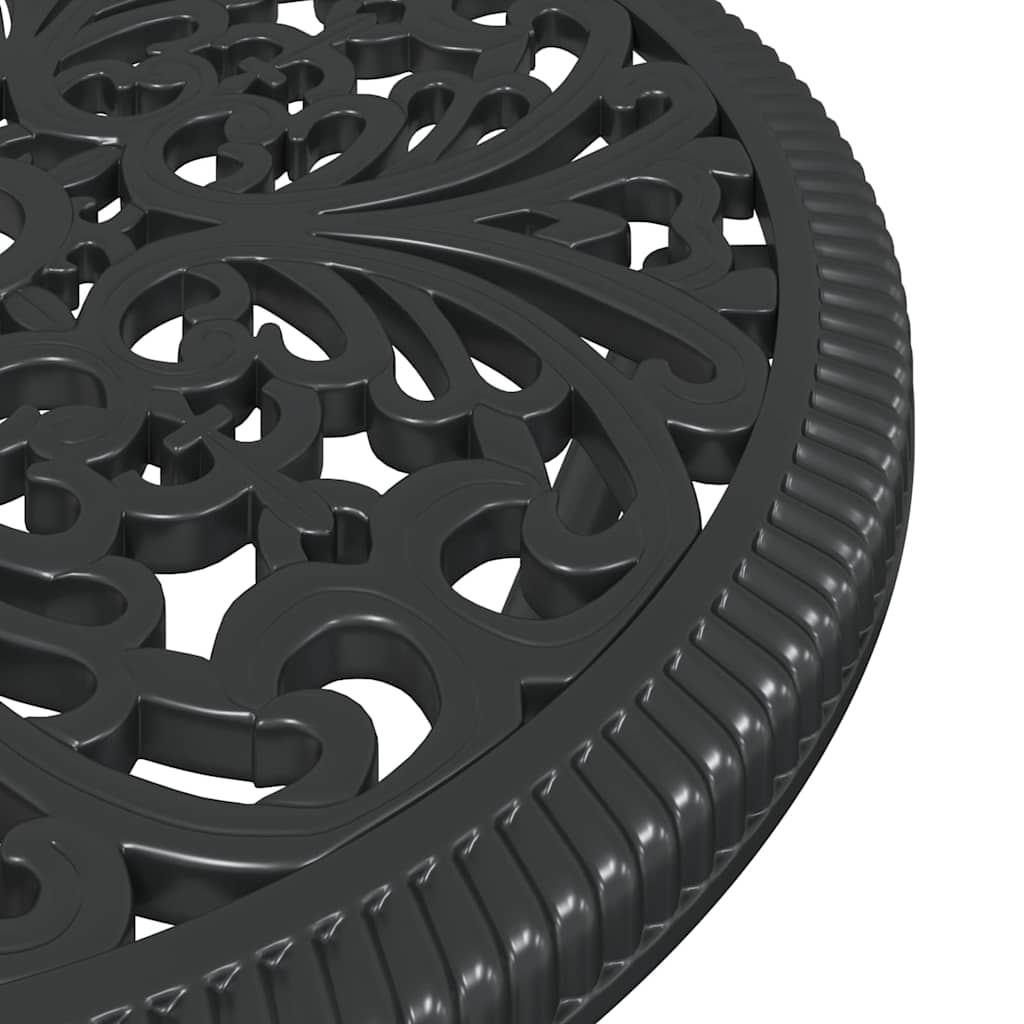 Σετ Μπιστρό Κήπου 3 pcs Μαύρο Αλουμίνιο