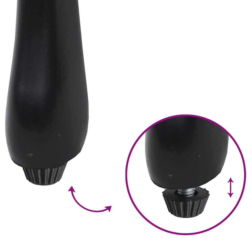 Σετ Μπιστρό Κήπου 3 pcs Μαύρο Αλουμίνιο