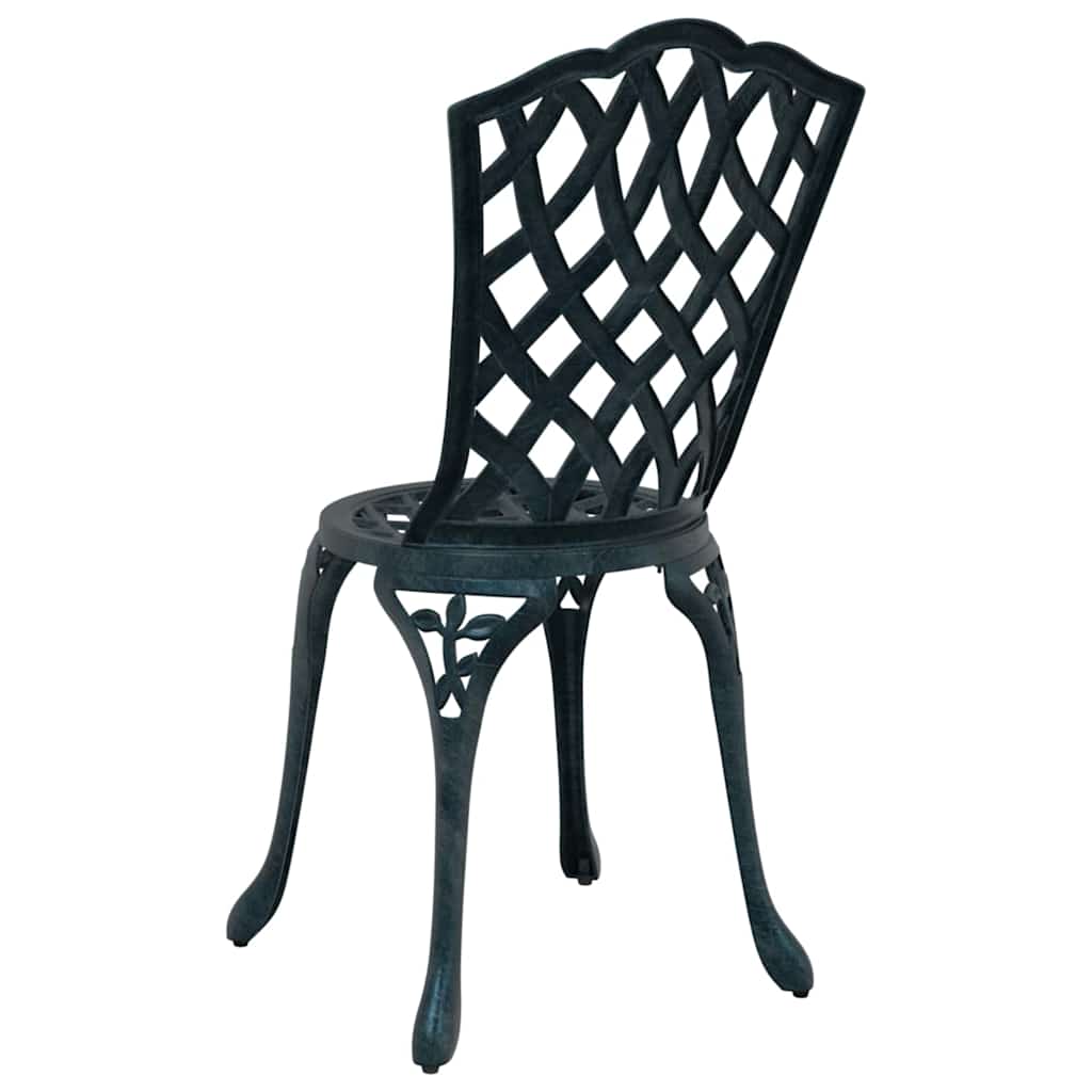 Καρέκλα Κήπου 2 pcs Πράσινο 39 x 40 x 87εκ Αλουμίνιο