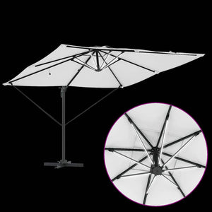 Ομπρέλα ηλίου με φώτα λωρίδας LED Άμμος 286 x 284 x 270 εκ - Pakobazaar