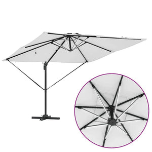 Ομπρέλα ηλίου με φώτα λωρίδας LED Άμμος 286 x 284 x 270 εκ - Pakobazaar