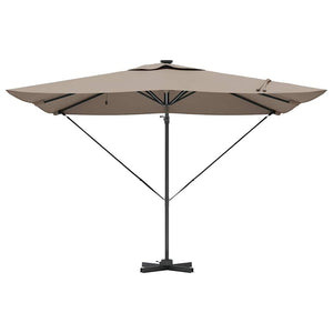 Ομπρέλα ηλίου με φώτα λωρίδας LED Taupe 286 x 284 x 270 εκ - Pakobazaar