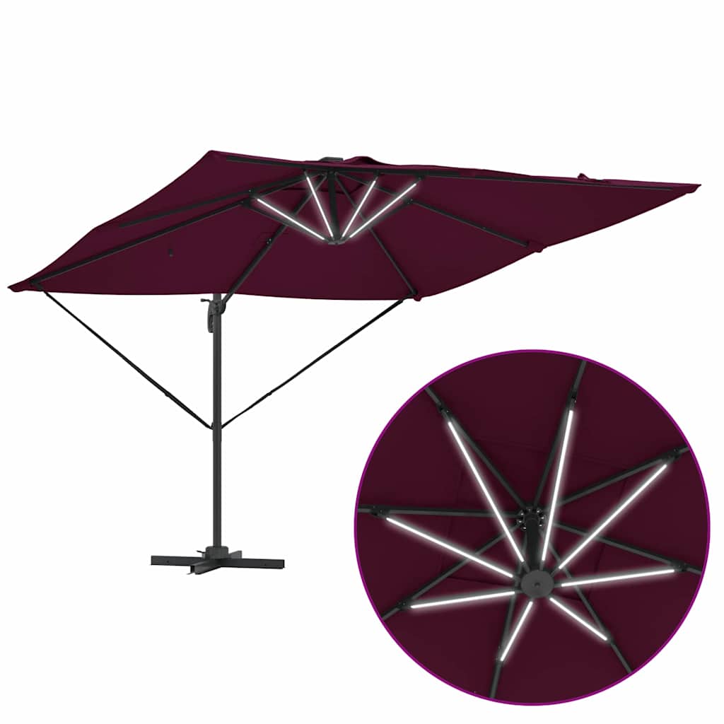 Ομπρέλα ηλίου Βεραμάν Κόκκινο 286 x 284 x 270 εκ - Pakobazaar
