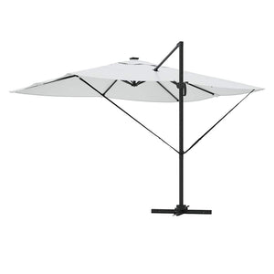 Ομπρέλα ηλίου με φώτα λωρίδας LED Άμμος 352 x 251 x 265 εκ. - Pakobazaar