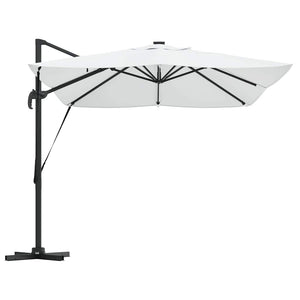Ομπρέλα ηλίου με φώτα λωρίδας LED Άμμος 352 x 251 x 265 εκ. - Pakobazaar