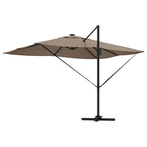 Ομπρέλα ηλίου με φώτα λωρίδας LED Taupe 352 x 251 x 265 εκ. - Pakobazaar
