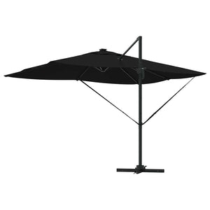 Ομπρέλα ηλίου με φώτα λωρίδας LED Μαύρο 352 x 251 x 265 εκ. - Pakobazaar