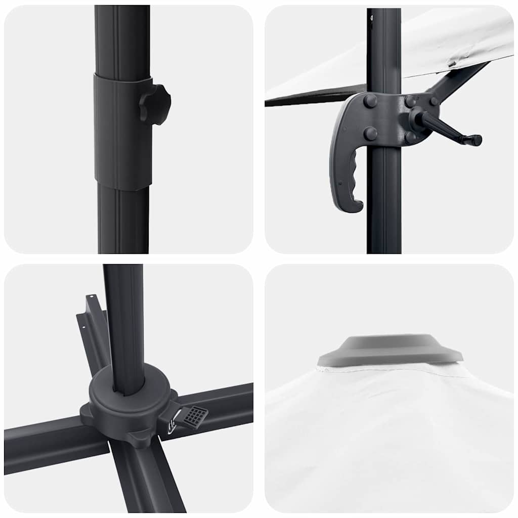 Ομπρέλα ηλίου Άμμος 351 x 250 x 260 εκ