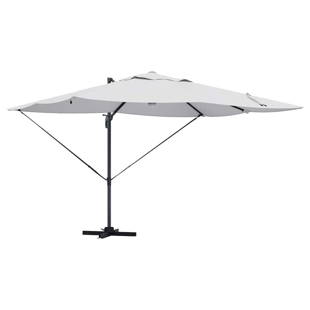 Ομπρέλα ηλίου με φώτα λωρίδας LED Άμμος 351 x 250 x 253 εκ - Pakobazaar