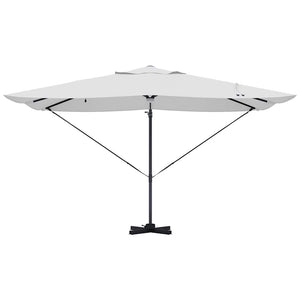 Ομπρέλα ηλίου με φώτα λωρίδας LED Άμμος 351 x 250 x 253 εκ - Pakobazaar