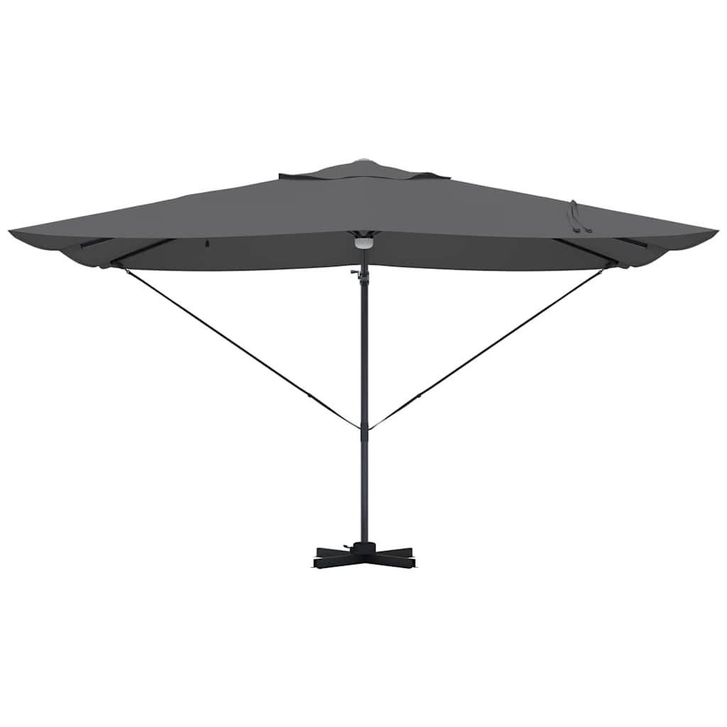 Ομπρέλα ηλίου με φώτα λωρίδας LED Ανθρακί 351 x 250 x 253 εκ - Pakobazaar