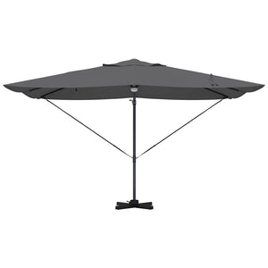 Ομπρέλα ηλίου με φώτα λωρίδας LED Ανθρακί 351 x 250 x 253 εκ - Pakobazaar