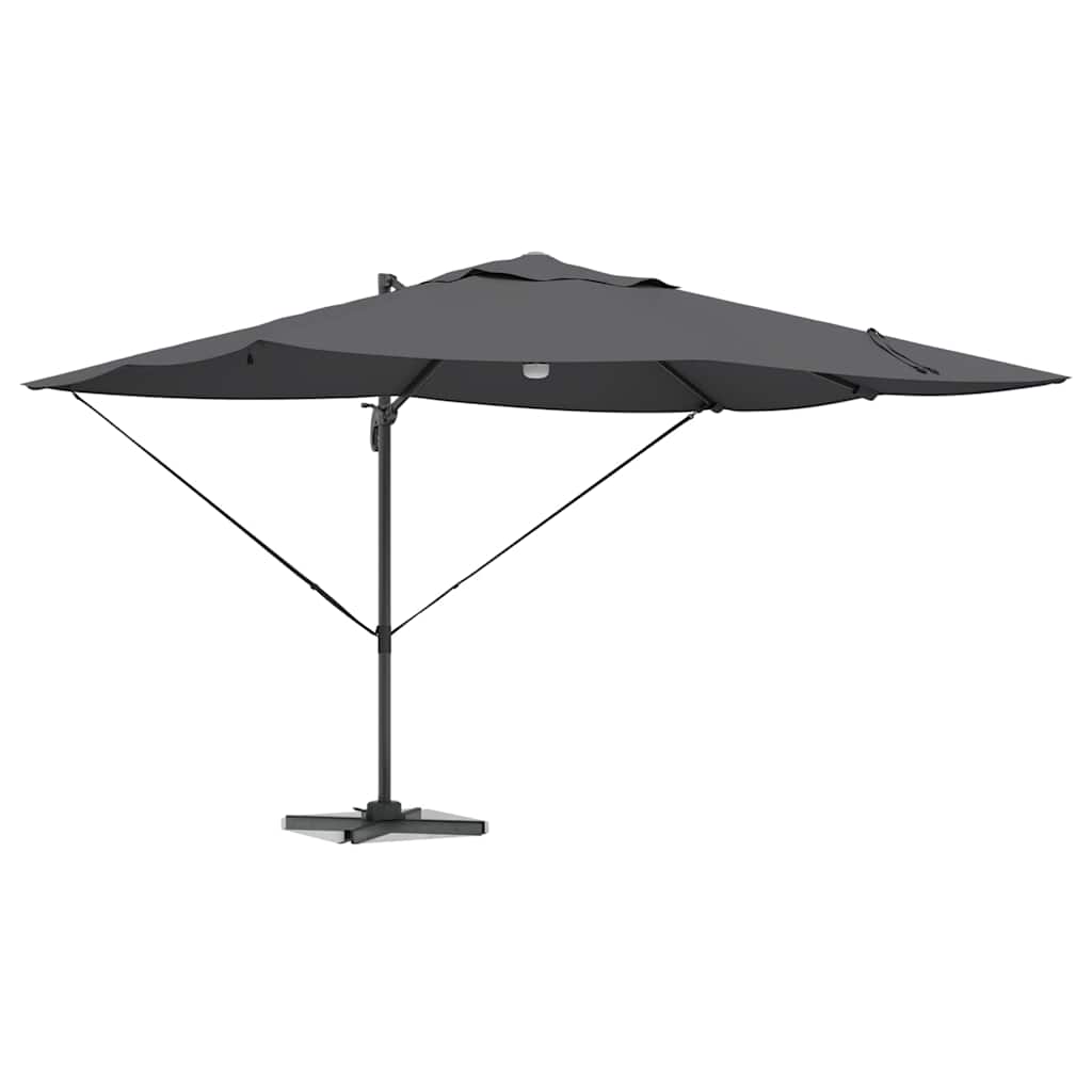 Ομπρέλα ηλίου με φώτα λωρίδας LED Ανθρακί 351 x 250 x 253 εκ - Pakobazaar