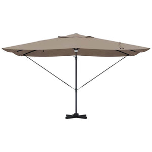 Ομπρέλα ηλίου με φώτα λωρίδας LED Taupe 351 x 250 x 253 εκ - Pakobazaar