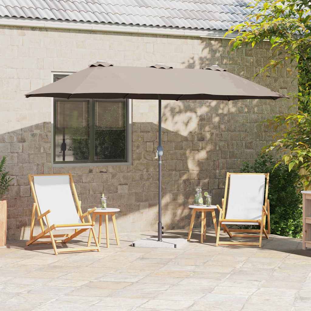 Ομπρέλα Κήπου Taupe 370 x 197 x 239 εκ.