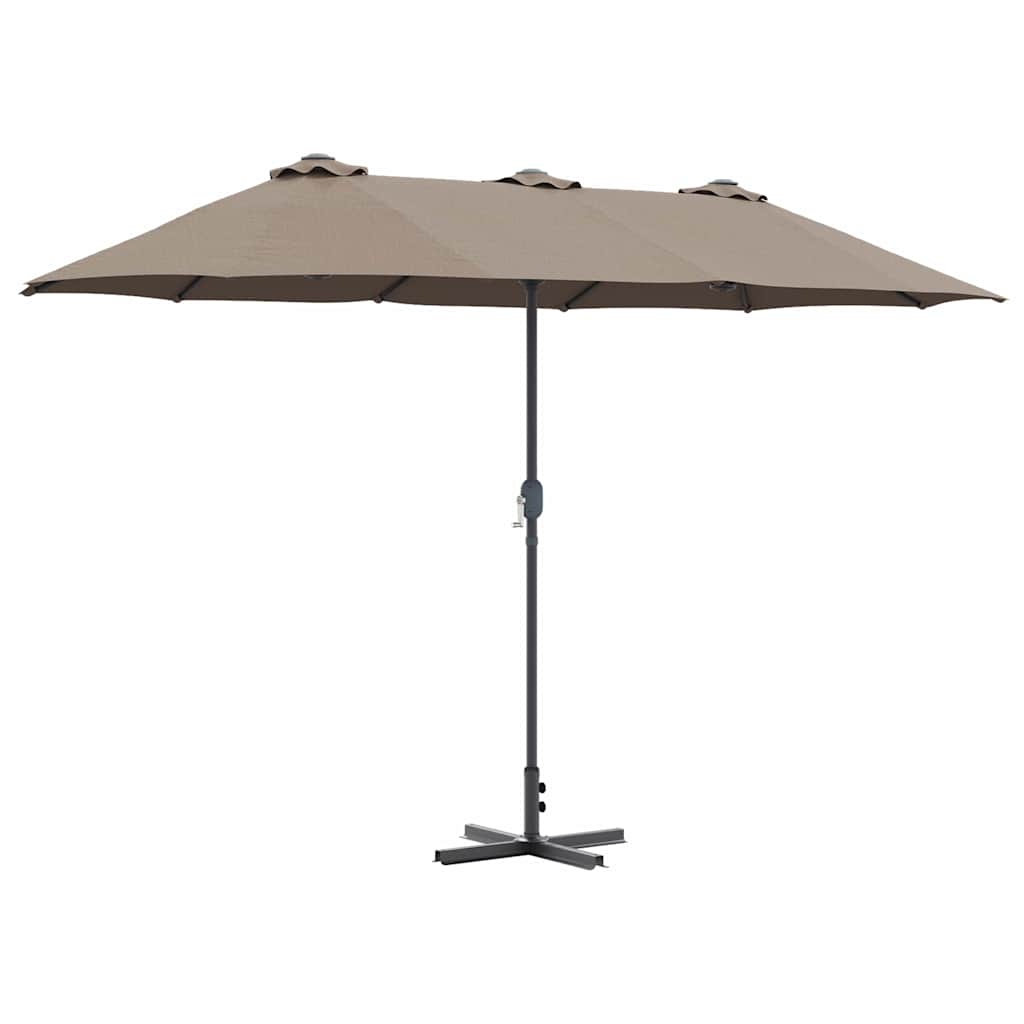 Ομπρέλα Κήπου Taupe 370 x 197 x 239 εκ.