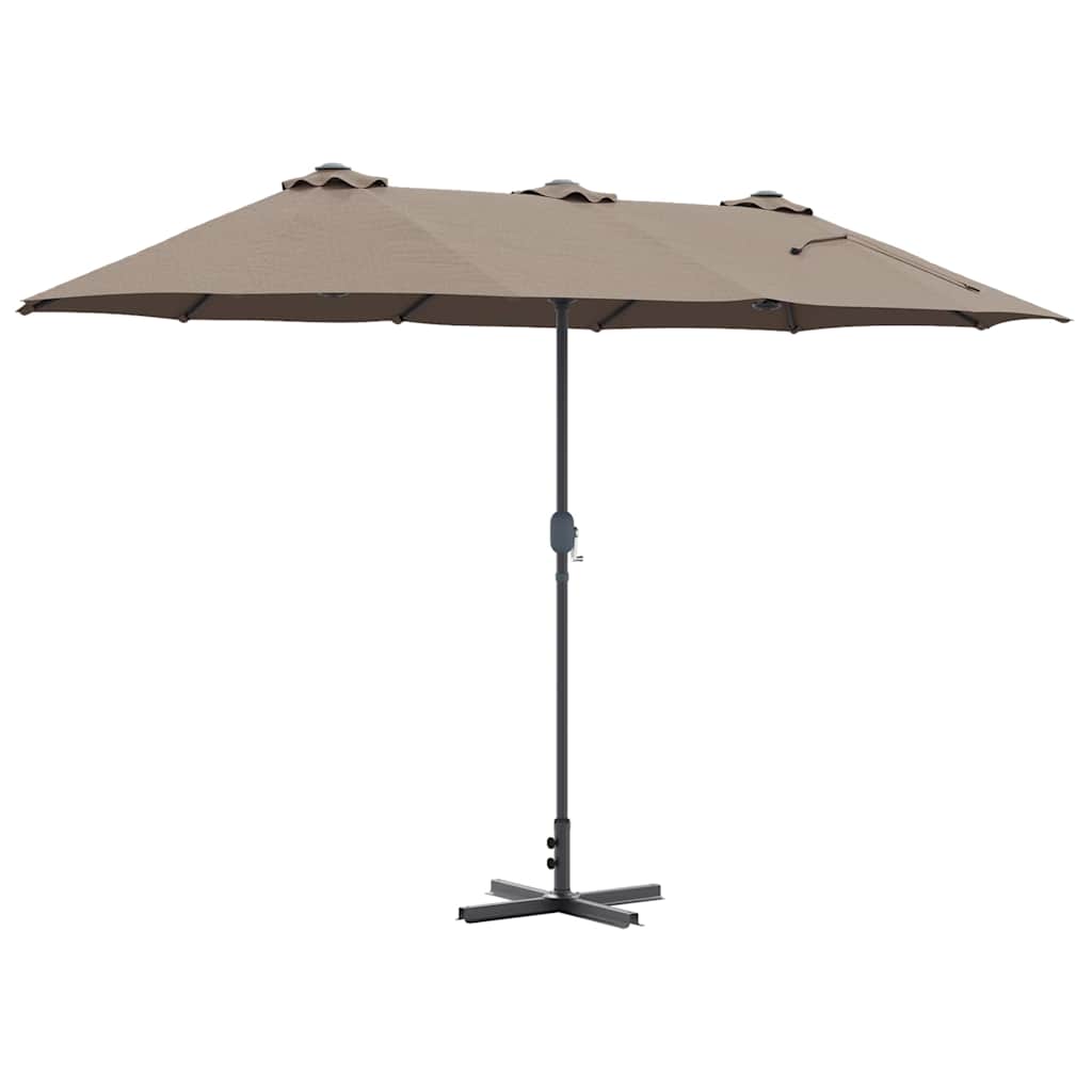 Ομπρέλα Κήπου Taupe 370 x 197 x 239 εκ.