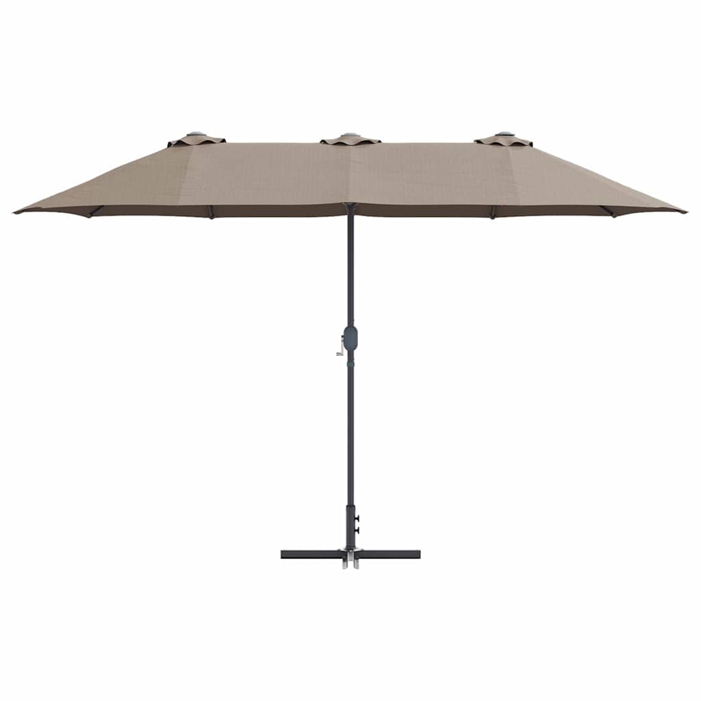 Ομπρέλα Κήπου Taupe 370 x 197 x 239 εκ.