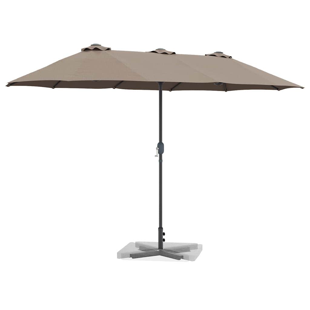 Ομπρέλα Κήπου Taupe 370 x 197 x 239 εκ.