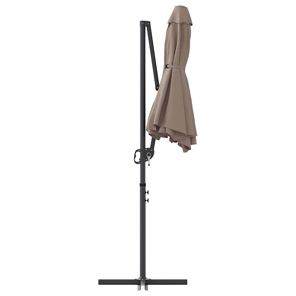 Ομπρέλα ηλίου Taupe 372 x 198 x 243 εκ - Pakobazaar